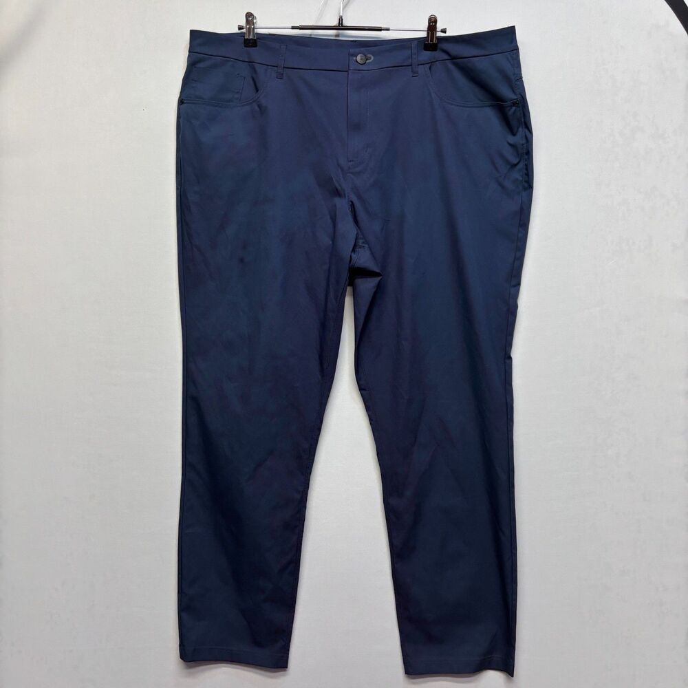 Public Rec Men Dealmaker 5-Pocket Pants Size 44x34 Blue Performance D097 -8